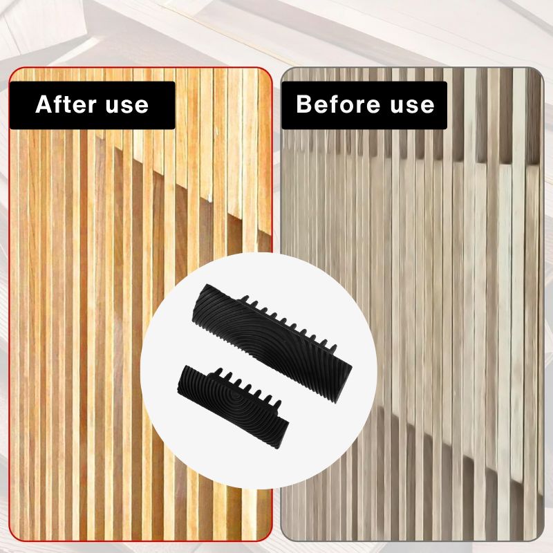 2 darabos barkamintázó textúrázó szerszámkészlet (házi barkácshoz)