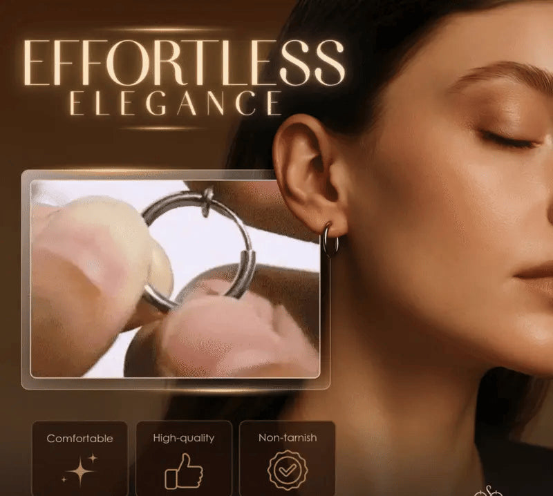 Retractable Comfort Hoop Earrings