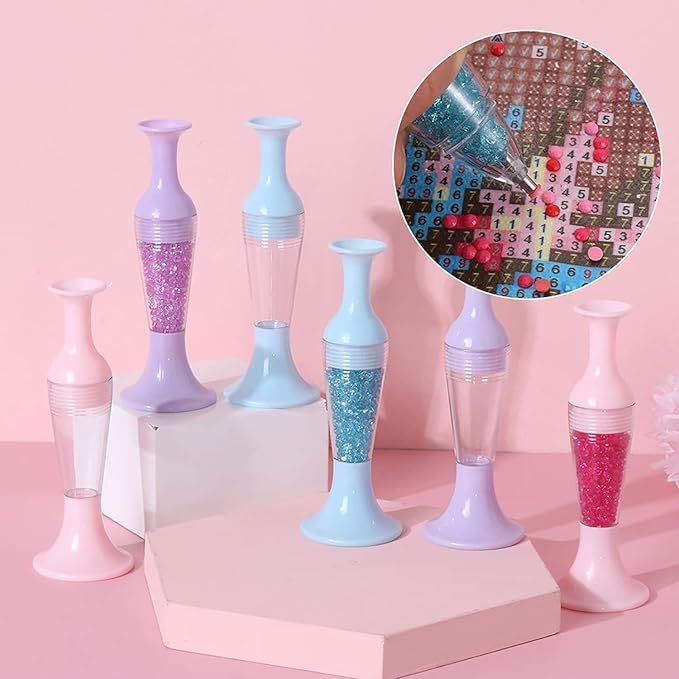 GlitterPen – Diamond Art Pen with Flower Pot Stand Design