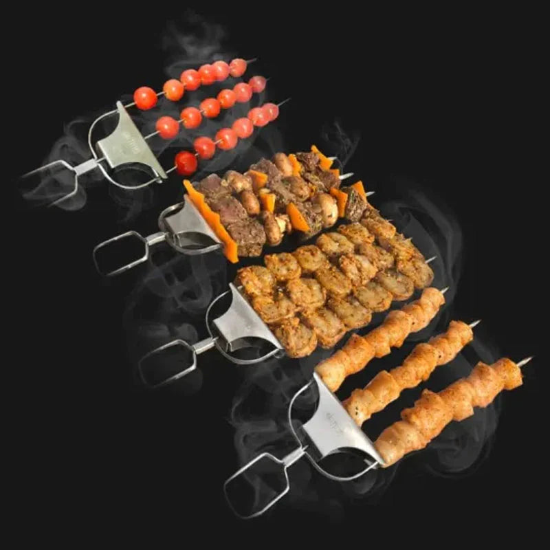 BlazeTrio Skewers — Stainless Steel BBQ Skewer Set