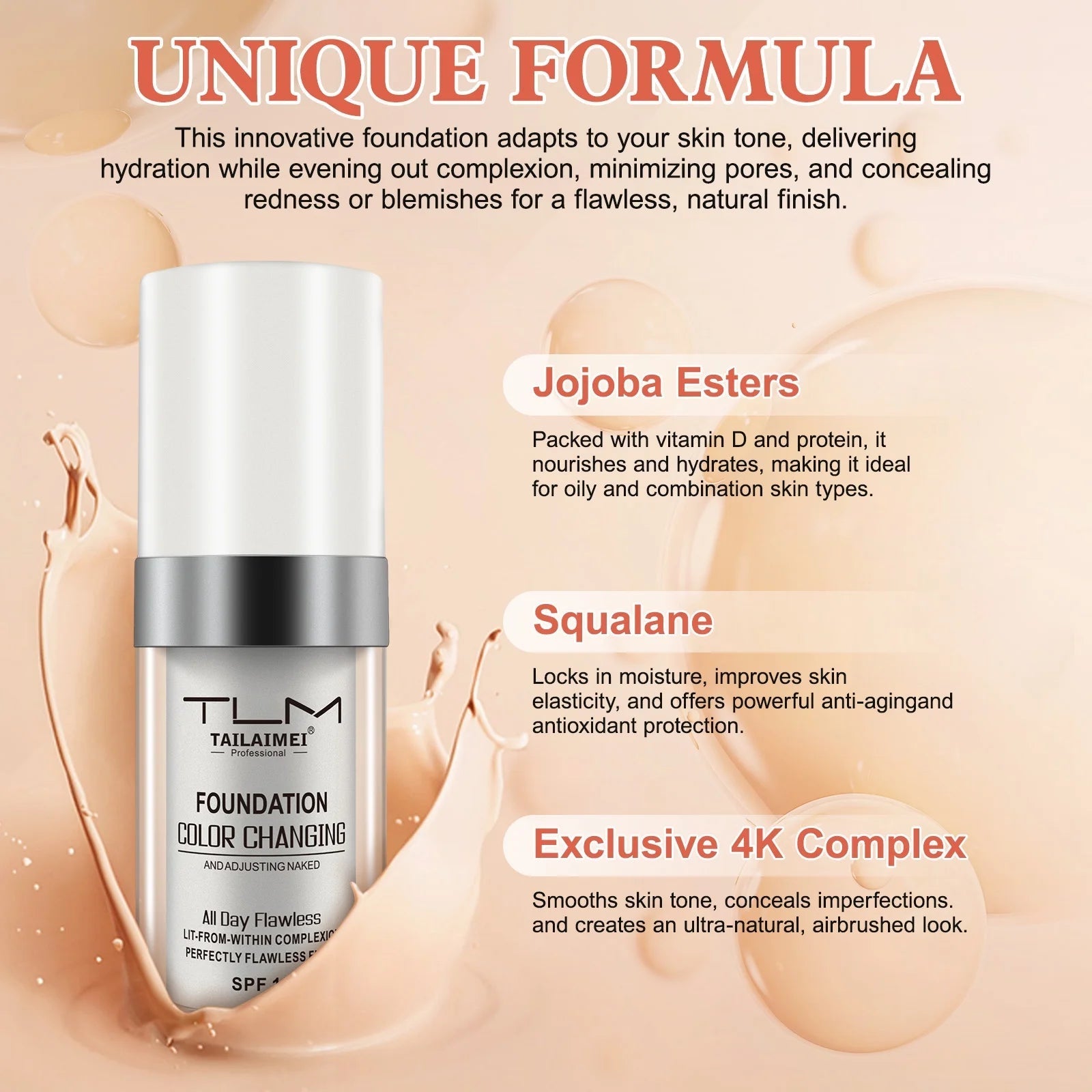 Lumineve — Base de maquillaje que cambia de color con SPF para una cobertura natural para el día a día