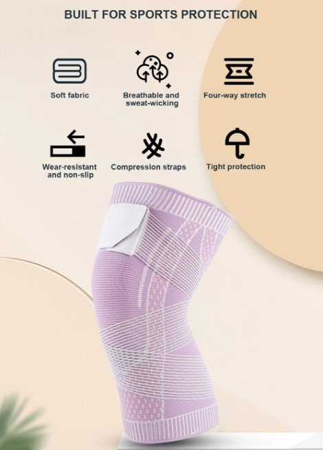 Sports Knee Brace Cover – Compression Support Sleeve