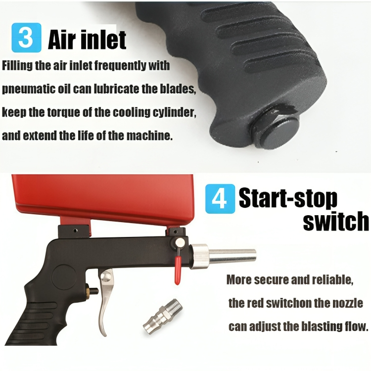 PowerJet - Sandblasting Gun for Rust & Surface Cleaning
