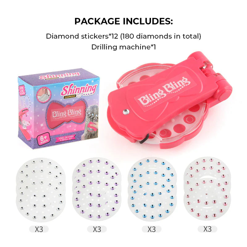 BlingPop – Kids Hair Gem Styling Applicator Set