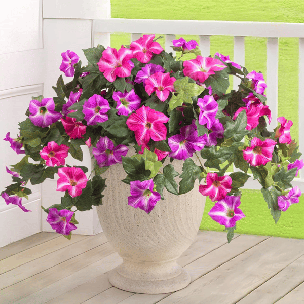 EverBloom - Artificial Petunia Hanging Basket