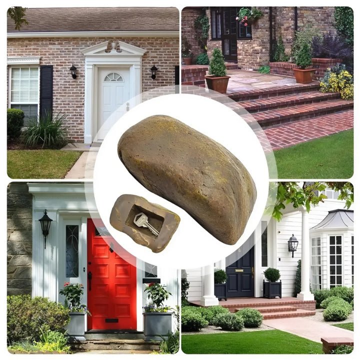 RockFort — Outdoor Hidden Key Holder Rock with Storage Compartment