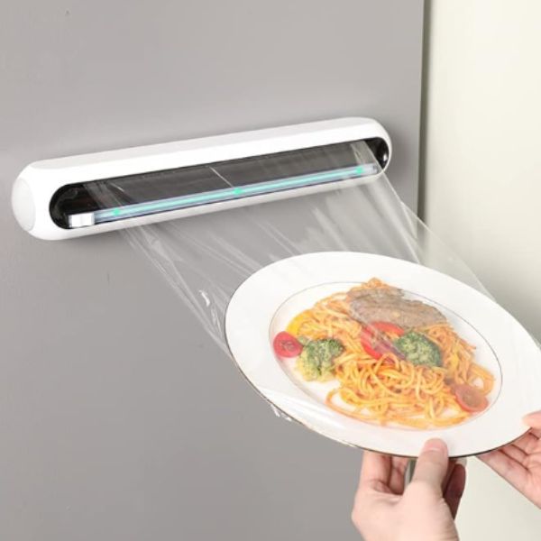 WrapMaster Pro — Magnetic Plastic Wrap Dispenser with Built-In Cutter