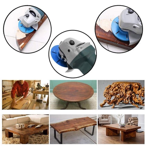 WoodShaper Disque de sculpture sur bois à 6 dents pour meuleuse d’angle