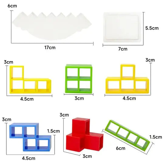 Balance Stacking Game for Kids – Interactive Building Blocks Family Board Game