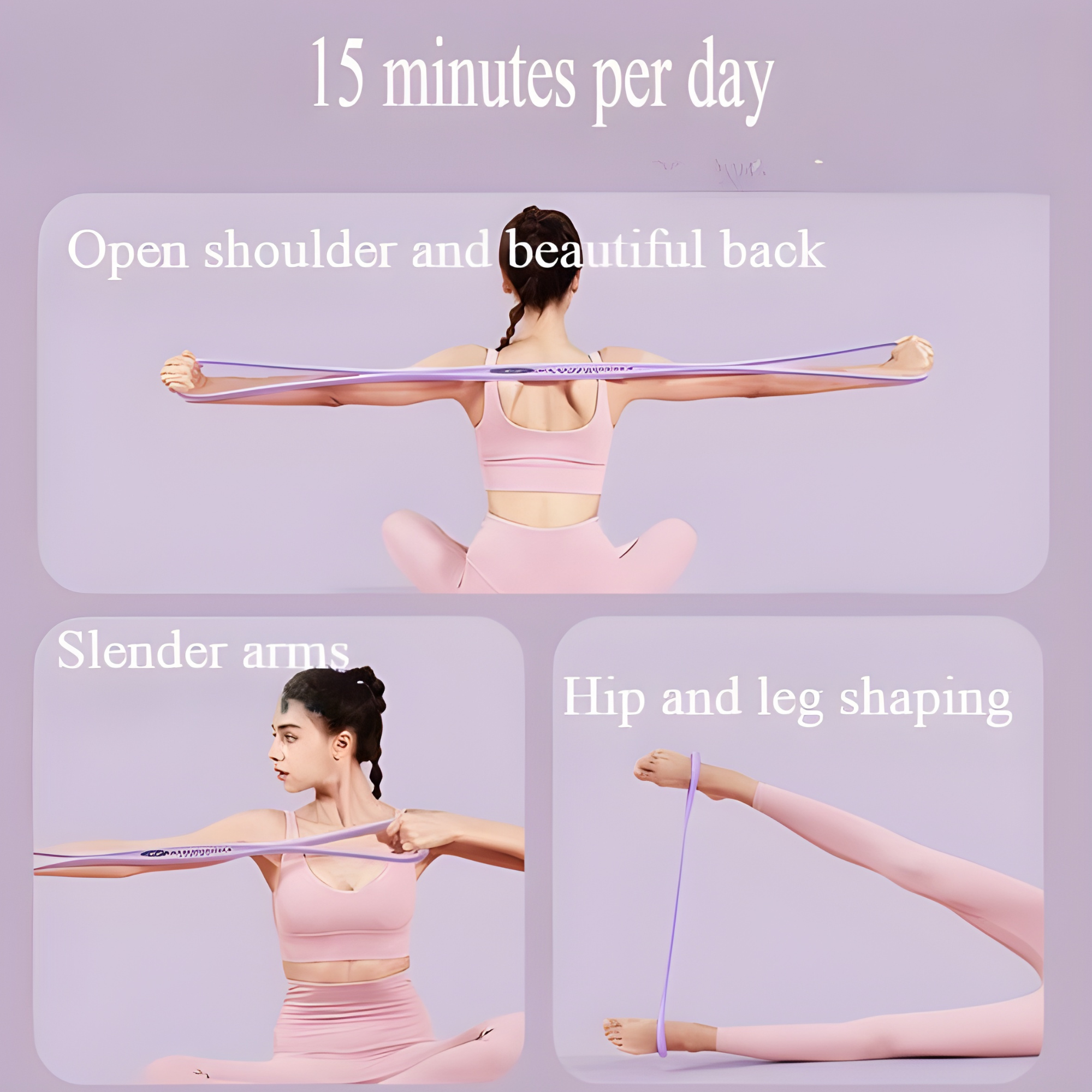 SculptShred — Banda elástica de resistencia para entrenamiento de la parte superior del cuerpo y la postura