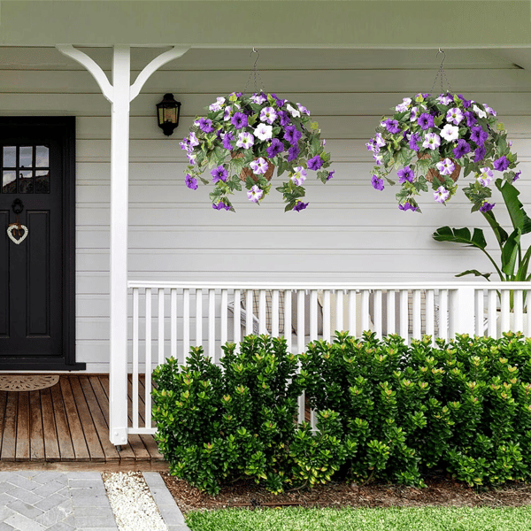 EverBloom - Artificial Petunia Hanging Basket