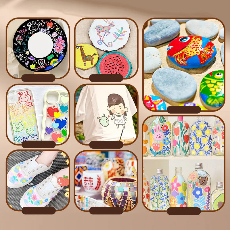 Vibracryl —Acrylic Paint Marker Set for Art & Crafts