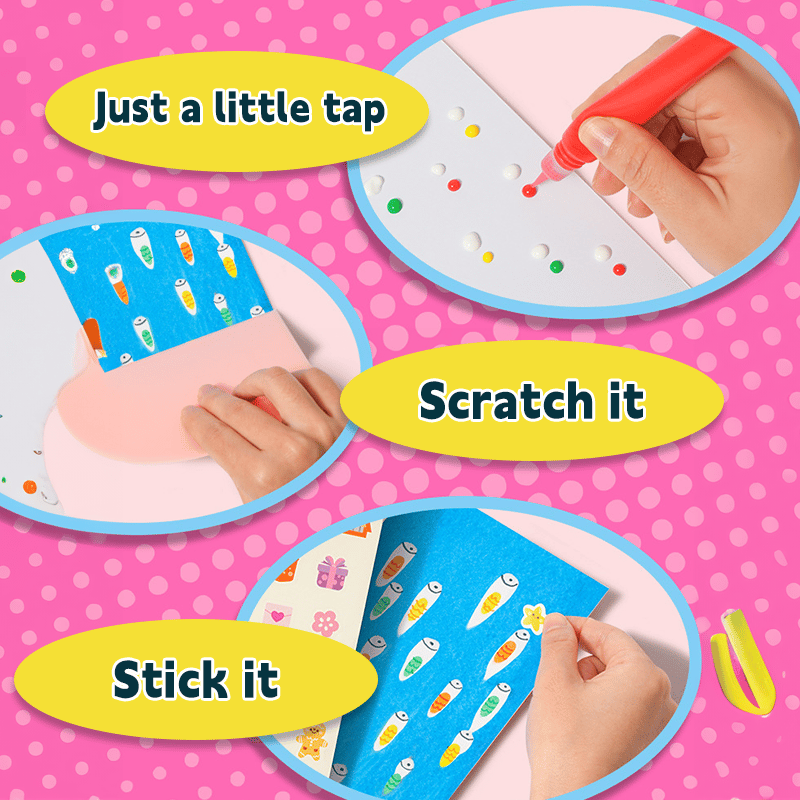 MagicScratch – 20 db-os szivárványos kaparós rajzkészlet