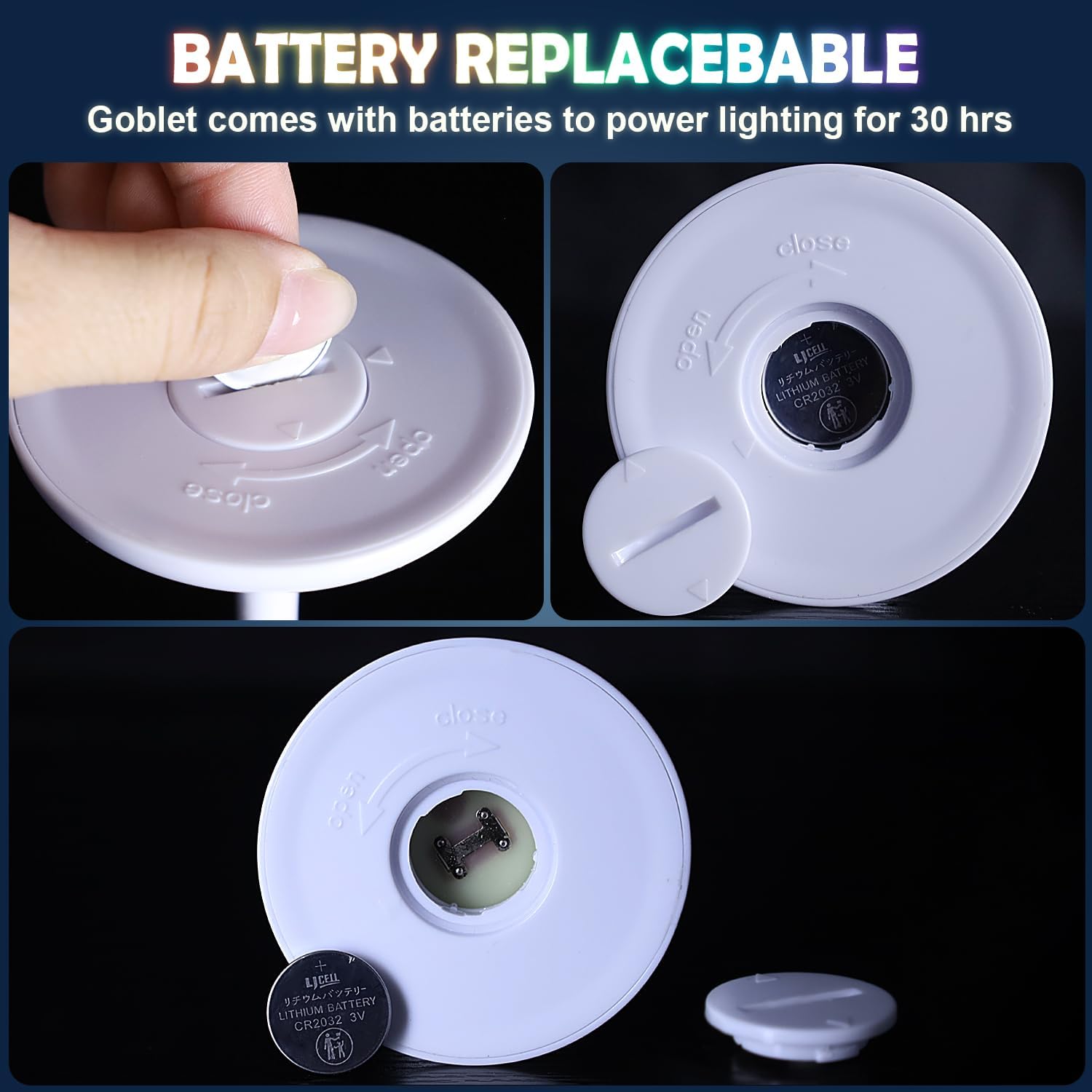 Ensemble de flûtes à champagne de fête lumineuses TwilightSip