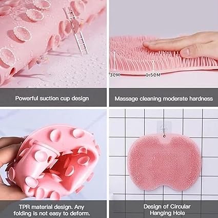 AquaRush — Almohadilla exfoliante corporal de silicona para la ducha