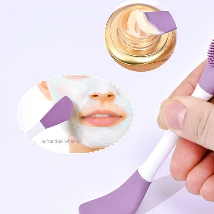 GlowGlide — Brocha aplicadora de mascarillas faciales de silicona