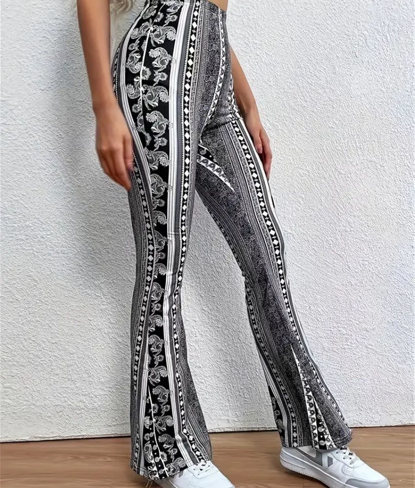 CurveCraze — High Waist Flare Leg Pants