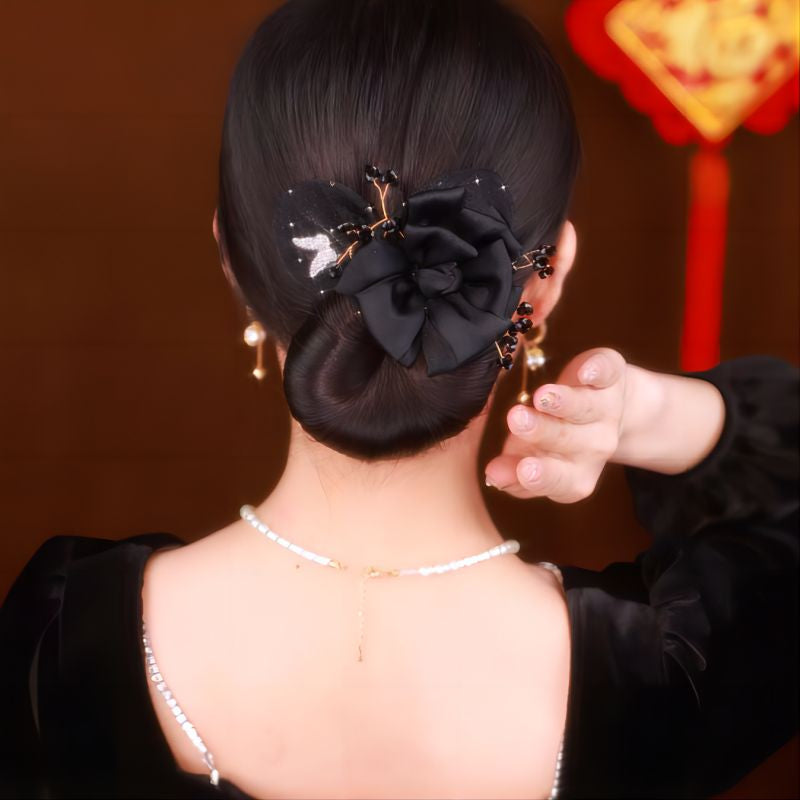 Bloomelle - Elegant Floral Hair Knot Accessories
