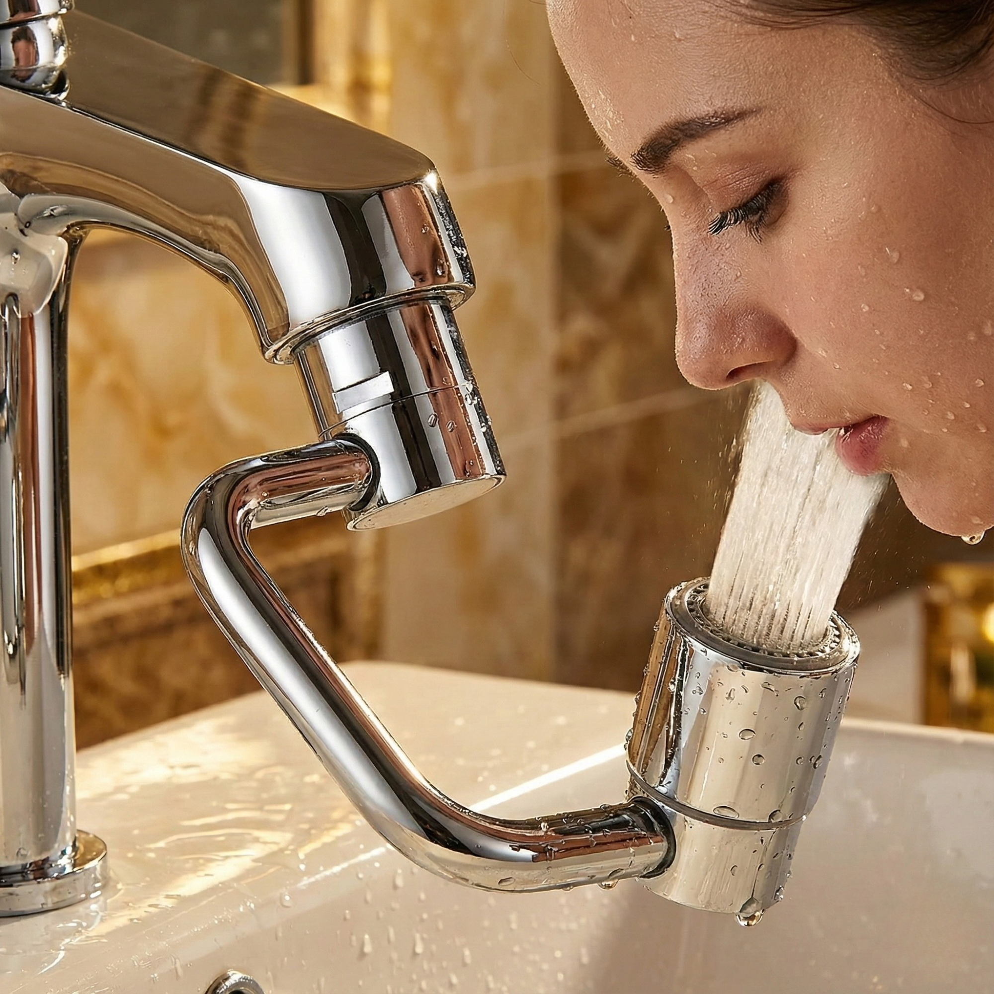 HydroTwist — 360° Swivel Faucet Extender for Kitchen Sink