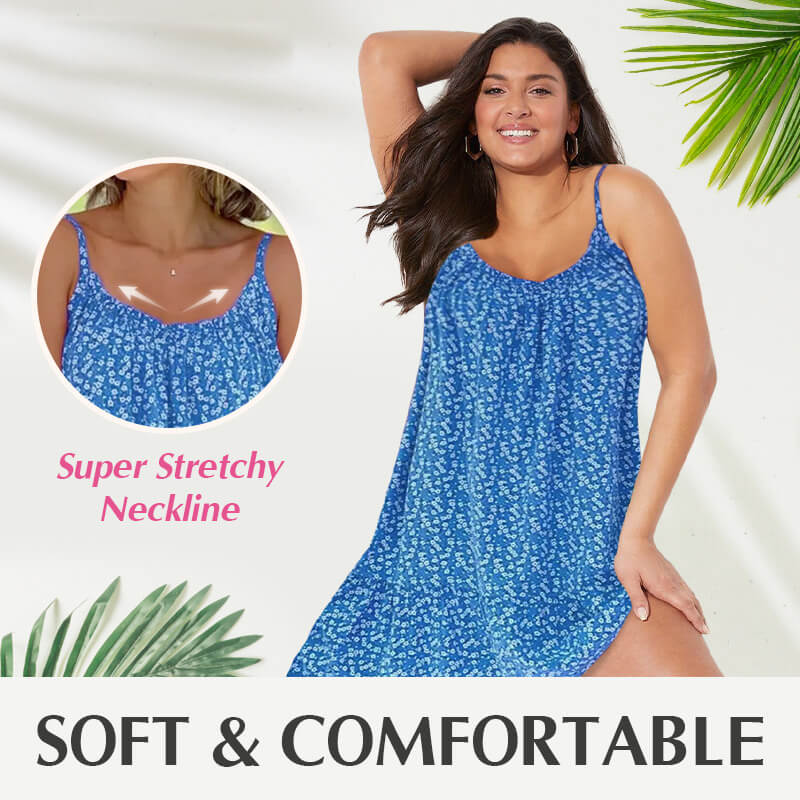 BloomMuse - Blomstret Cami Minikjole