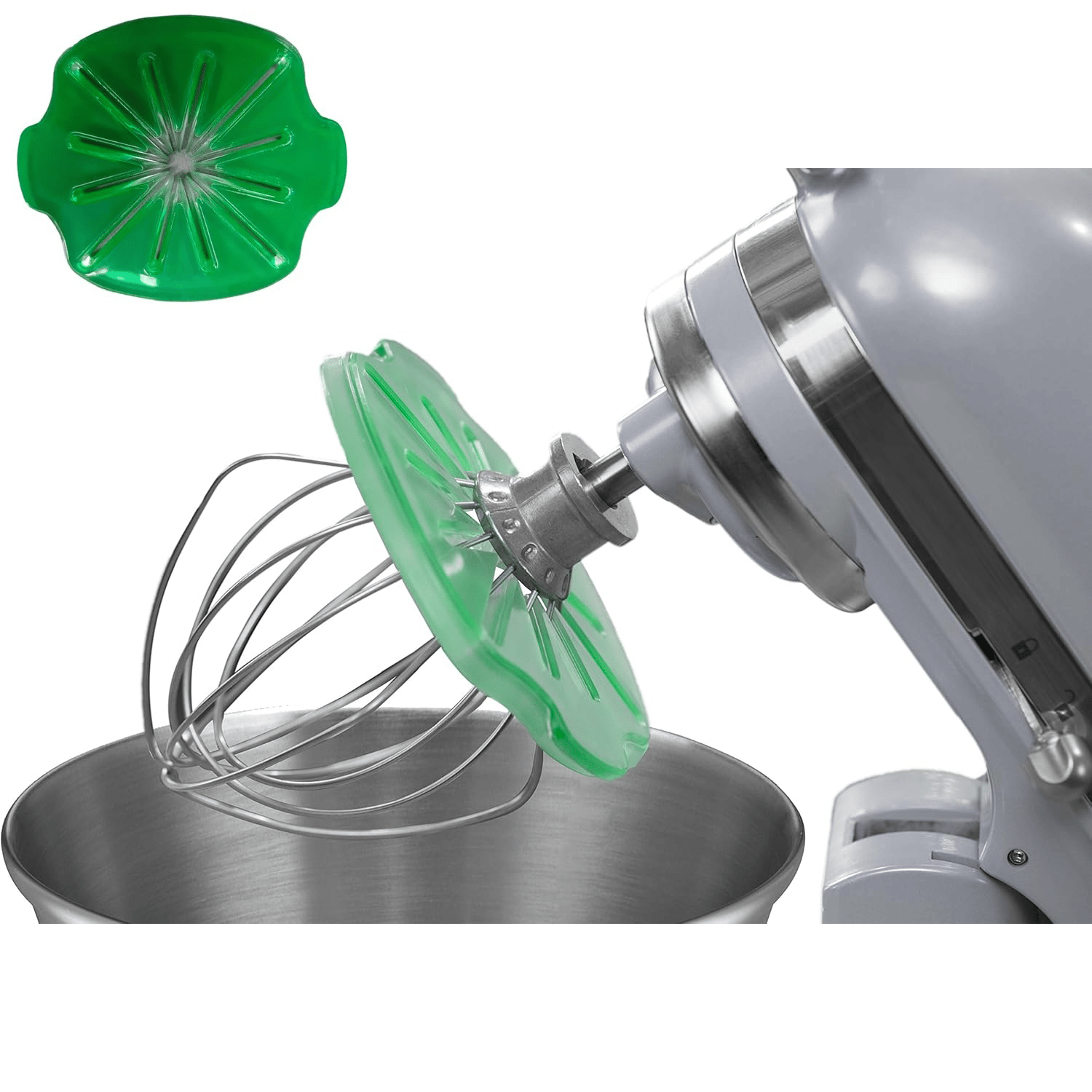 WhiskGuard ― 据え置き式攪拌機用 飛び散り防止 混ぜ合わせカバー