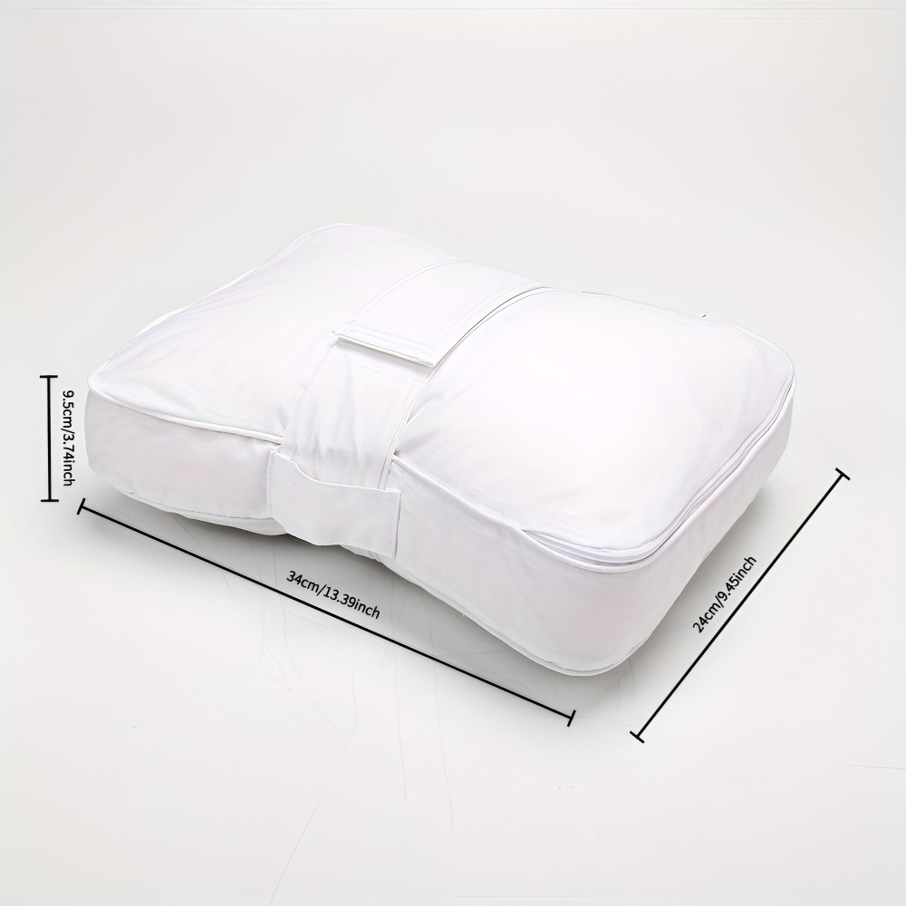 Almohada para rodillas de espuma viscoelástica con correa ajustable para la pierna