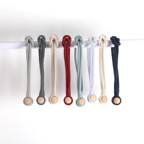 Magnetic Curtain Tiebacks Rope Holders