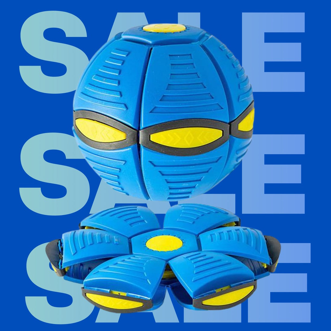 FlyMorph – förvandlingsbar kastskiva och boll-leksak