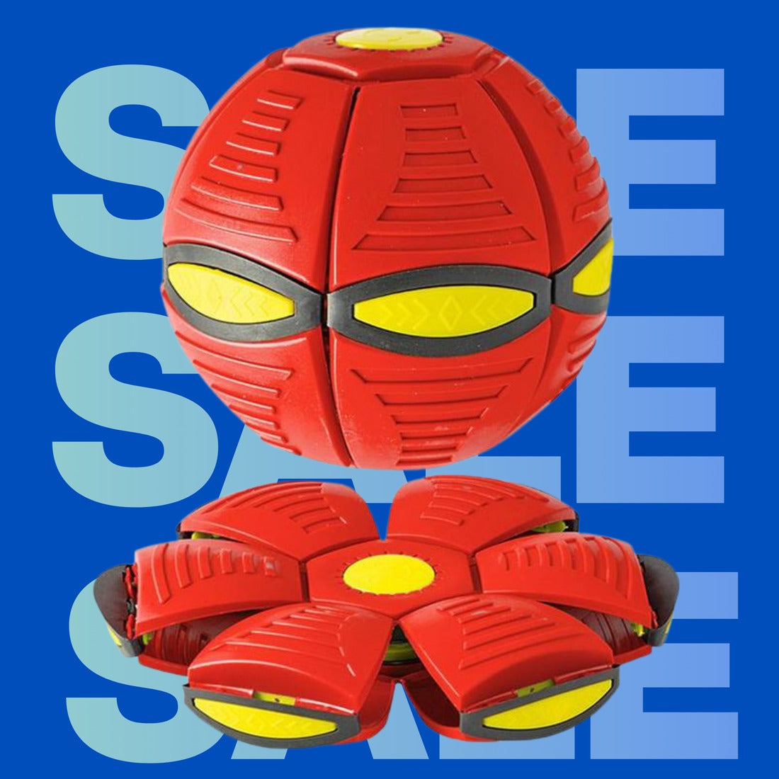 FlyMorph – förvandlingsbar kastskiva och boll-leksak