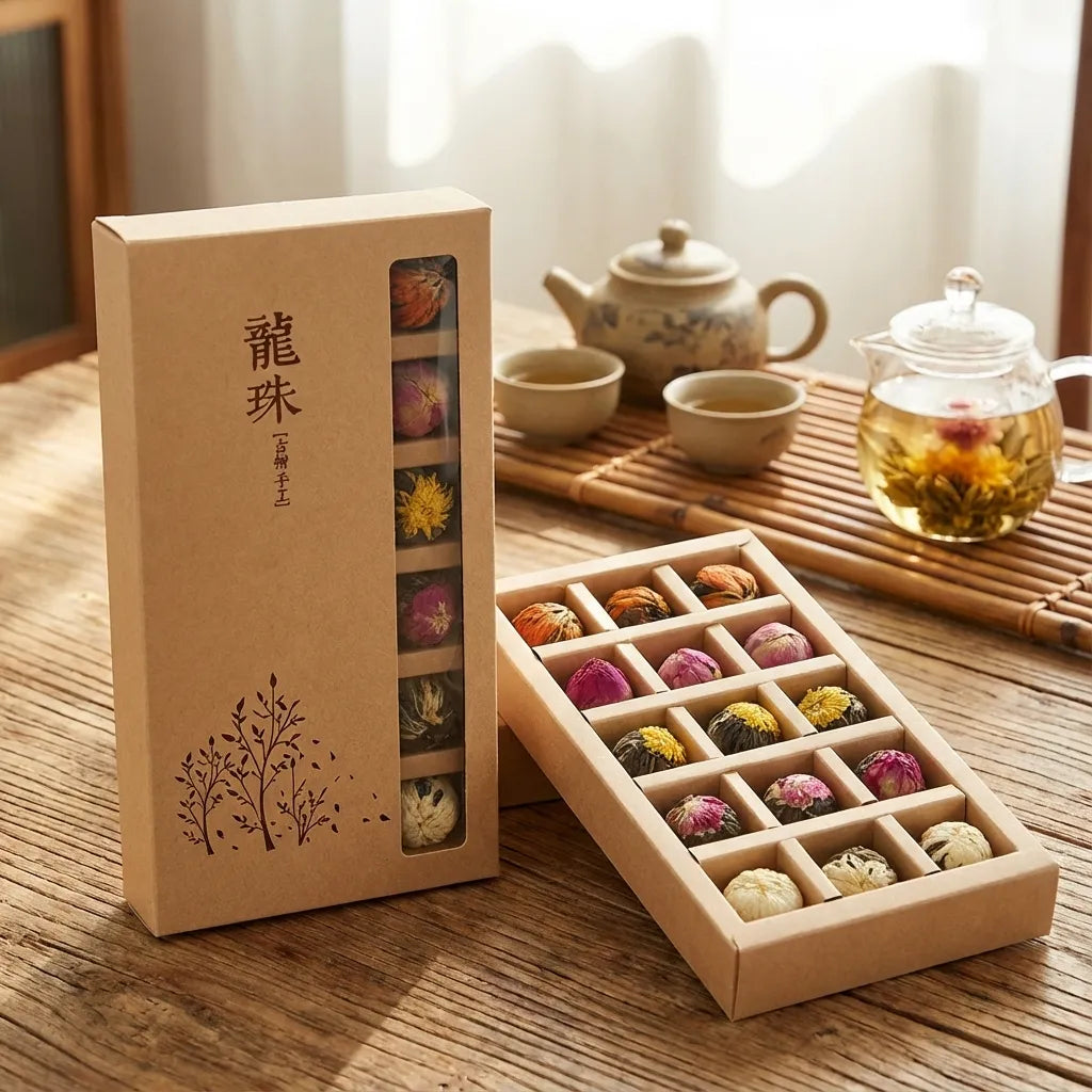 Blooming Pu-erh Flower Tea Balls