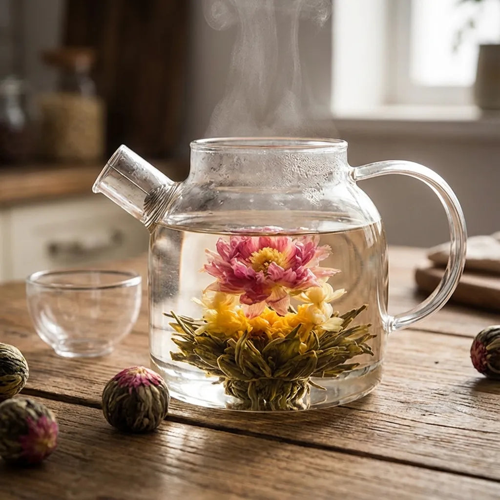 Blooming Pu-erh Flower Tea Balls