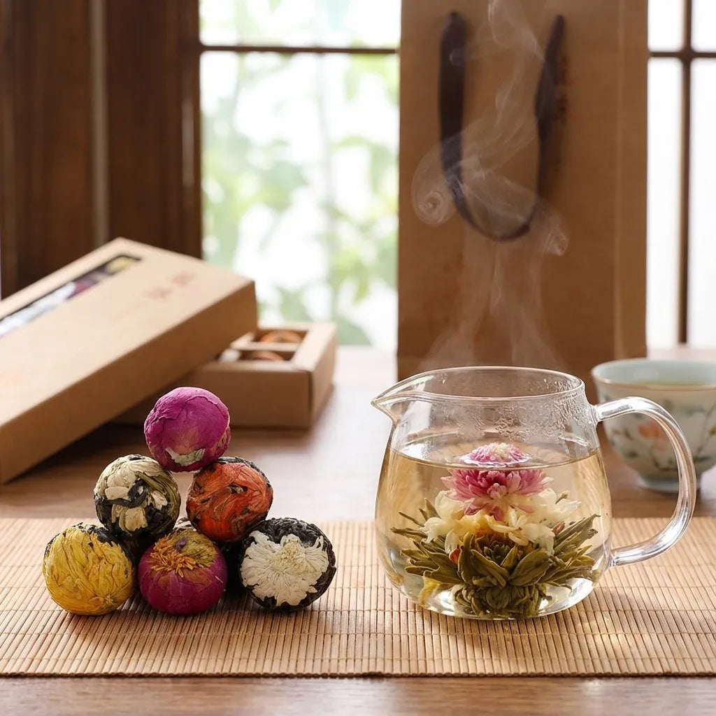 Blooming Pu-erh Flower Tea Balls