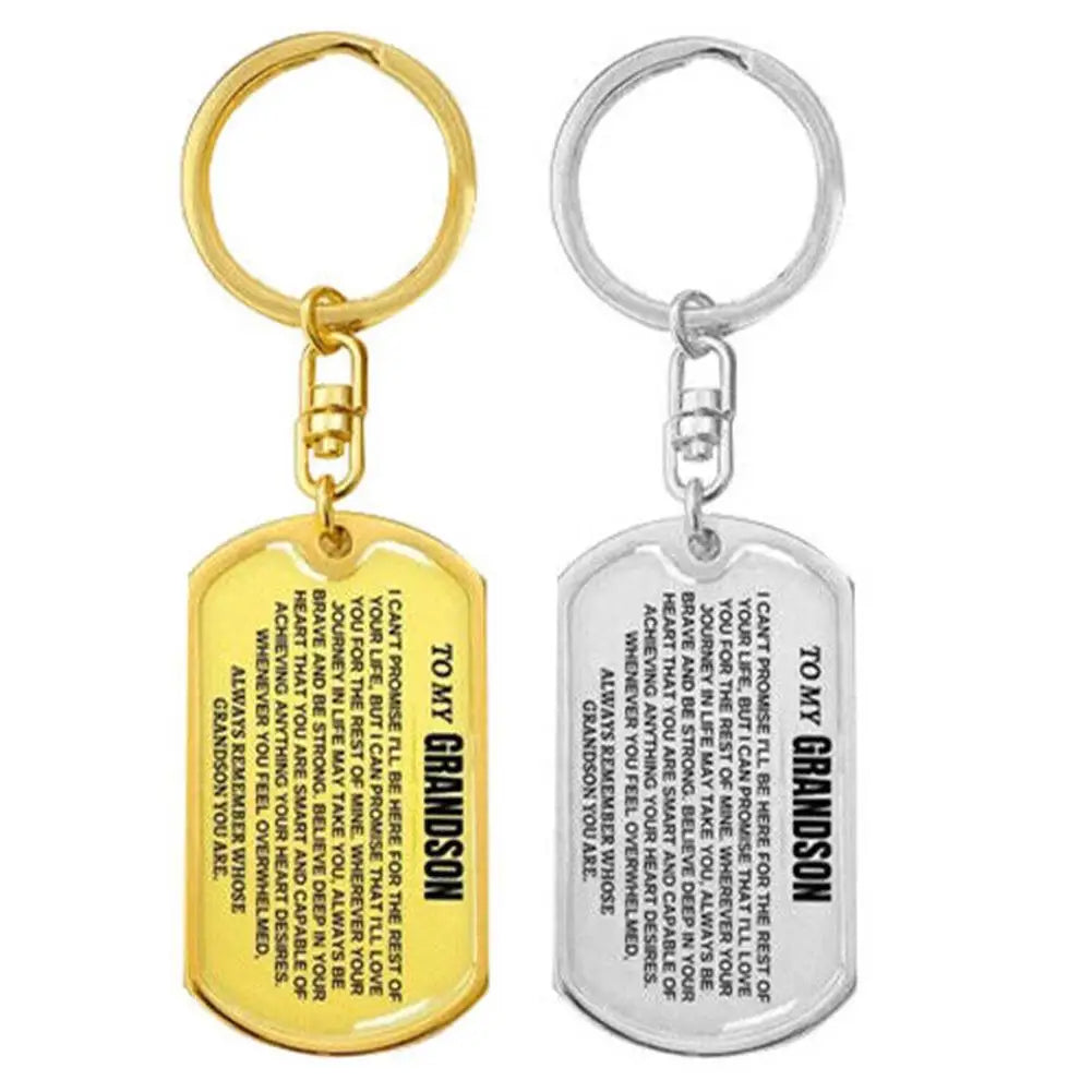 BraveBond – Egyedi, szívből őrzött unokának kulcstartó