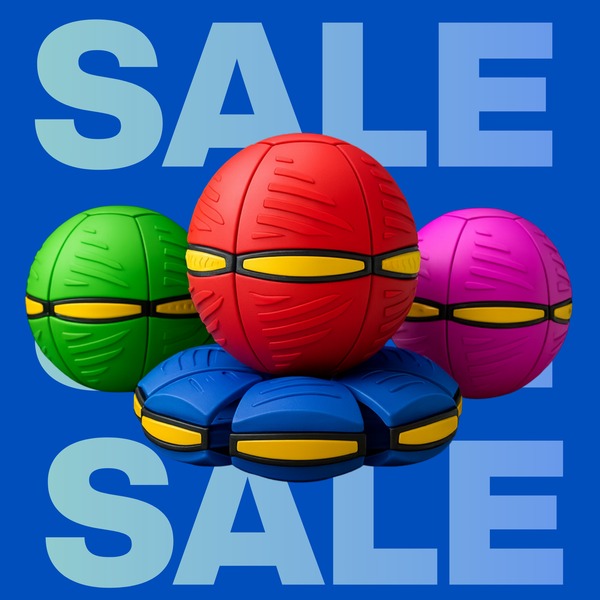 FlyMorph – förvandlingsbar kastskiva och boll-leksak