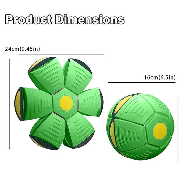 FlyMorph – förvandlingsbar kastskiva och boll-leksak