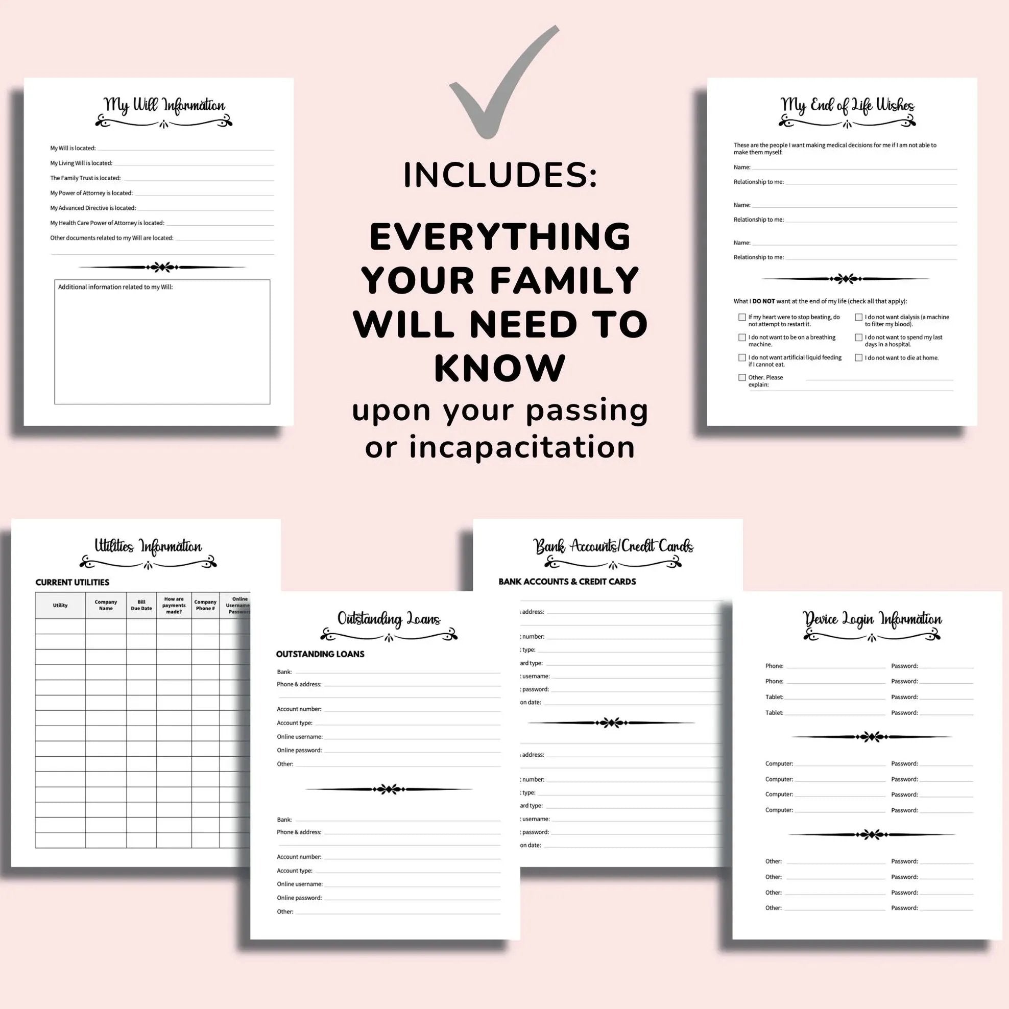 FinalJourney Életvégi ügyintéző és tervező könyv