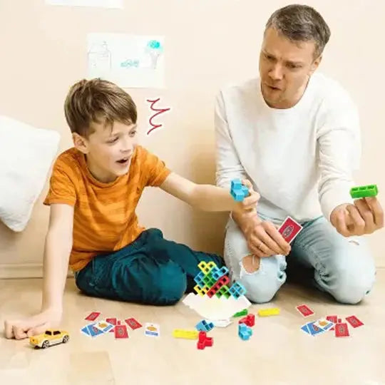Balance Stacking Game for Kids – Interactive Building Blocks Family Board Game