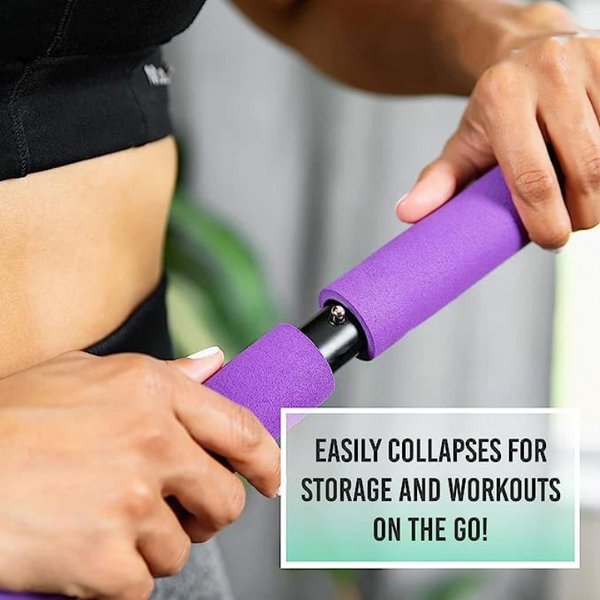 PowerSculpt Pro — Portable Pilates Bar Kit with Resistance Bands