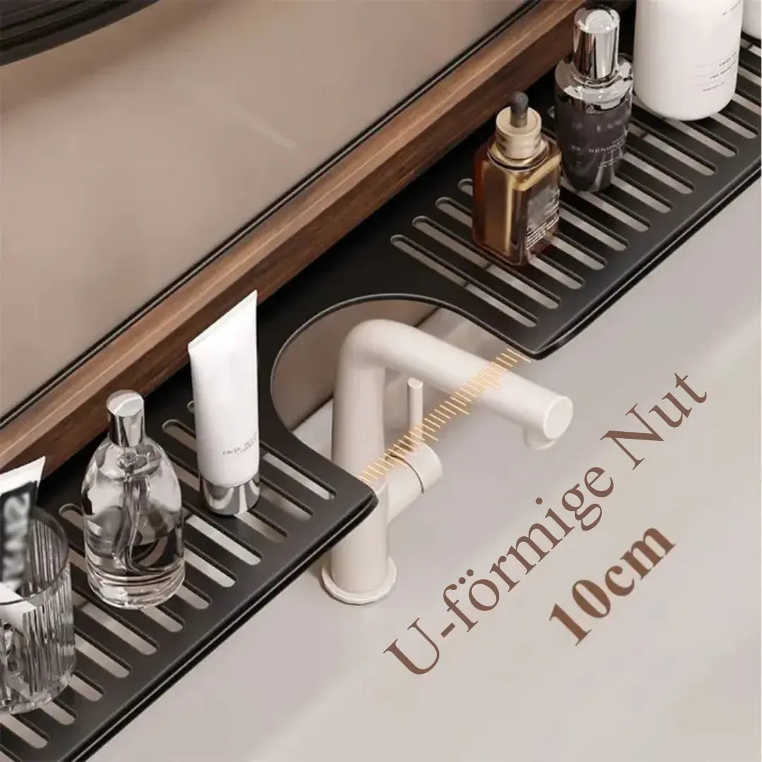 Wall-Mounted Sink Rack Organizer with Drain Tray for Kitchen
