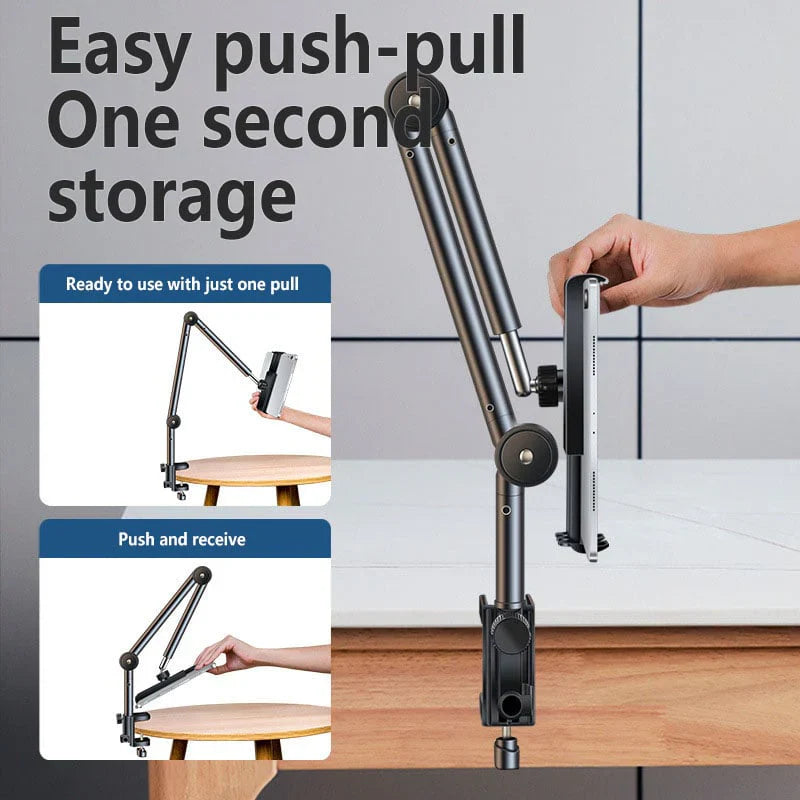 EliteStand - Adjustable Aluminum Tablet & Phone Desk Mount Stand