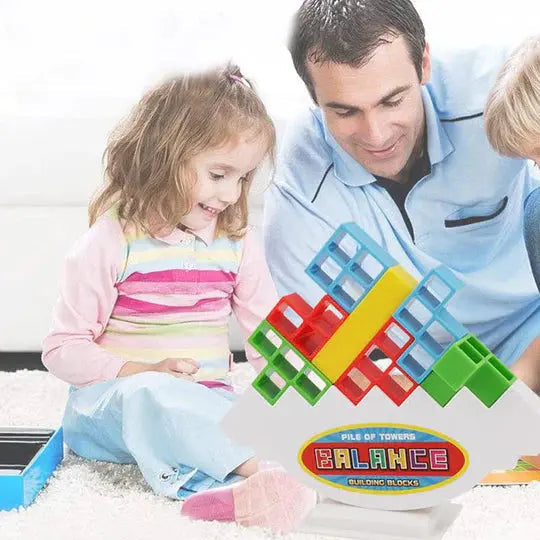 Balance Stacking Game for Kids – Interactive Building Blocks Family Board Game