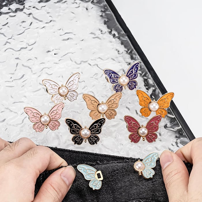 Detachable Butterfly Styling Clips for Clothing Fit