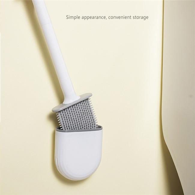 PureScrub Pro — Silicone Toilet Cleaning Brush with Wall Holder