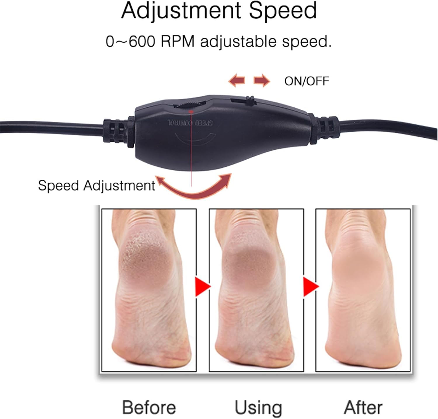 VelvetStep — Removedor eléctrico de durezas para pies