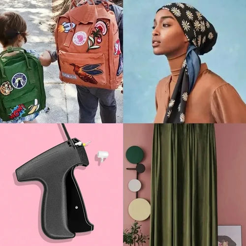 QuickStitch Set mit handgeführtem Werkzeug zum schnellen Befestigen von Kleidung