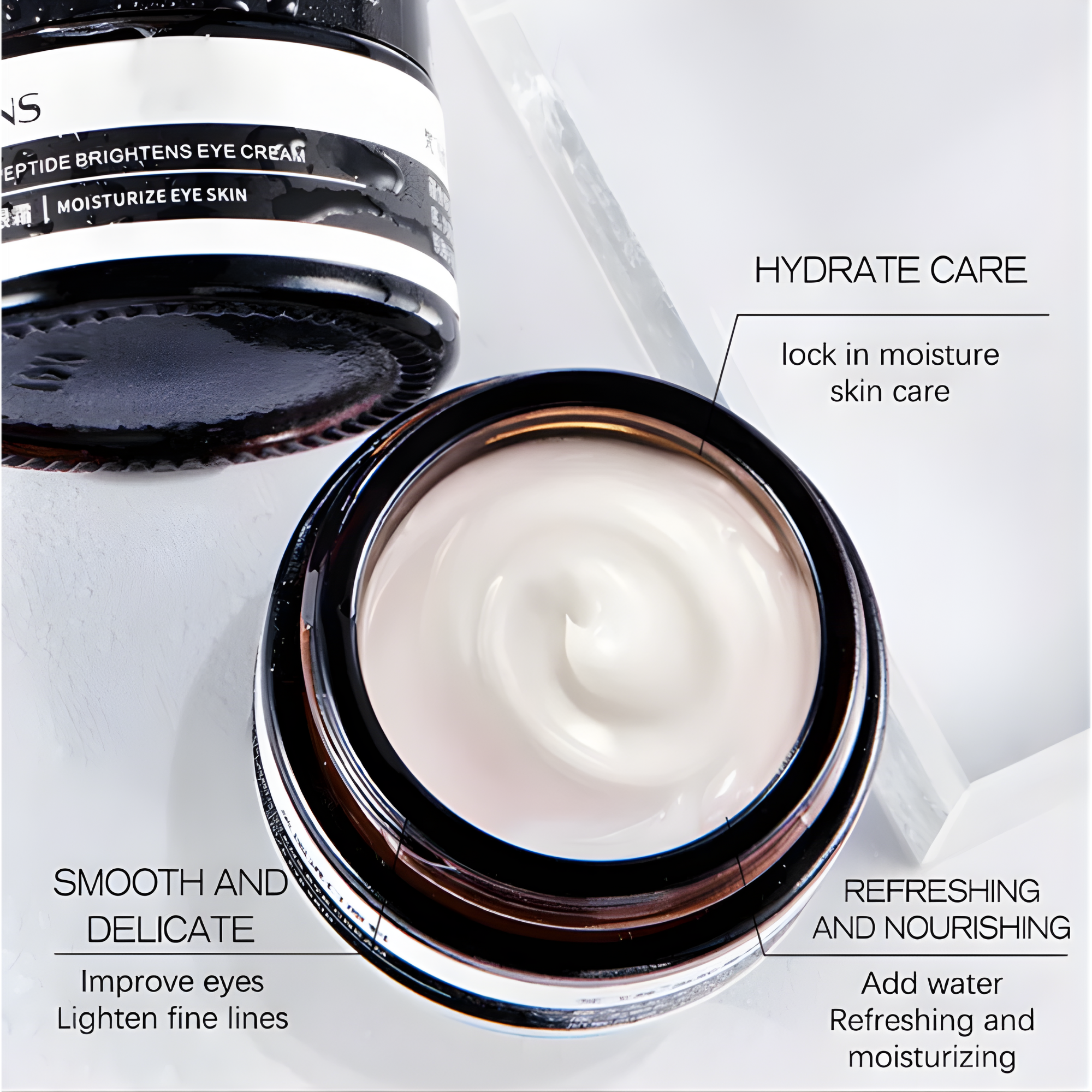 VivaLuxe Eye Elixir — Crema hidratante para el contorno de ojos para ojeras, bolsas y líneas finas