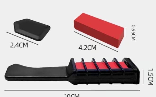 Sada barevných kříd na vlasy ve formě hřebenu – vícebarevná, dočasná barva pro slavnostní zábavu