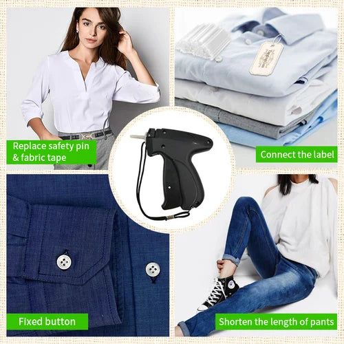 QuickStitch Set mit handgeführtem Werkzeug zum schnellen Befestigen von Kleidung