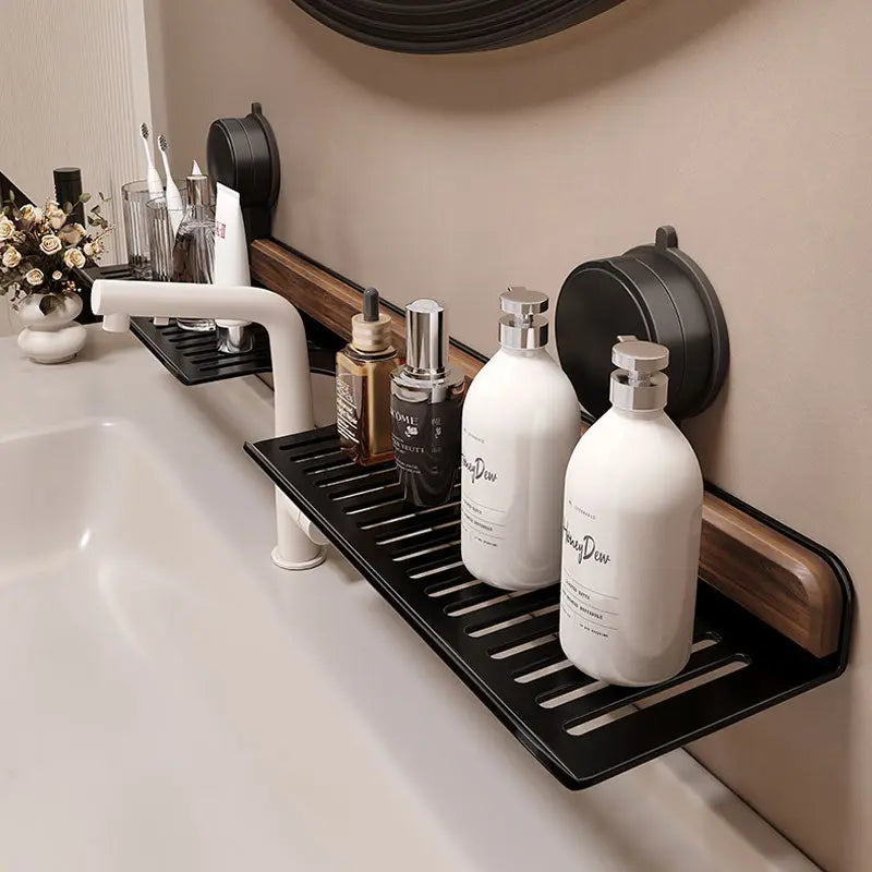 Wall-Mounted Sink Rack Organizer with Drain Tray for Kitchen