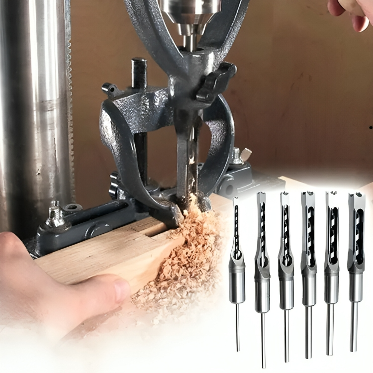 TrueEdge – Bohrer-Set mit quadratischem Loch für Holzarbeiten und Tischlerarbeiten